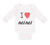 Long Sleeve Bodysuit Baby I Love Mimi Grandmother Grandma Boy & Girl Clothes