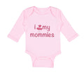 Long Sleeve Bodysuit Baby I Love My Mommies Gay Lgbtq Style A Mom Mothers Day B