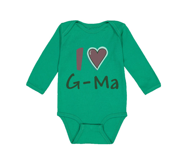 Long Sleeve Bodysuit Baby I Love Grandma Grandmother Grandma Boy & Girl Clothes