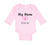 Long Sleeve Bodysuit Baby My Nana Loves Me! Heart Grandmother Grandma Cotton