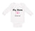 Long Sleeve Bodysuit Baby My Nana Loves Me! Heart Grandmother Grandma Cotton