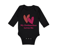 Long Sleeve Bodysuit Baby My Godmother Loves Me Funny Boy & Girl Clothes Cotton