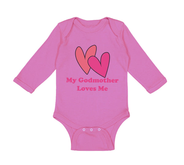 Long Sleeve Bodysuit Baby My Godmother Loves Me Funny Boy & Girl Clothes Cotton