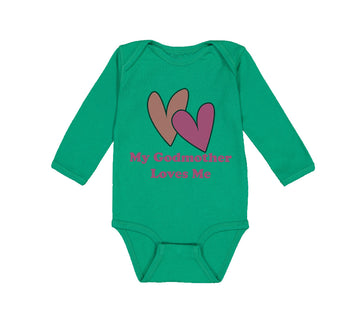 Long Sleeve Bodysuit Baby My Godmother Loves Me Funny Boy & Girl Clothes Cotton