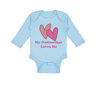 Long Sleeve Bodysuit Baby My Godmother Loves Me Funny Boy & Girl Clothes Cotton