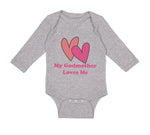 Long Sleeve Bodysuit Baby My Godmother Loves Me Funny Boy & Girl Clothes Cotton