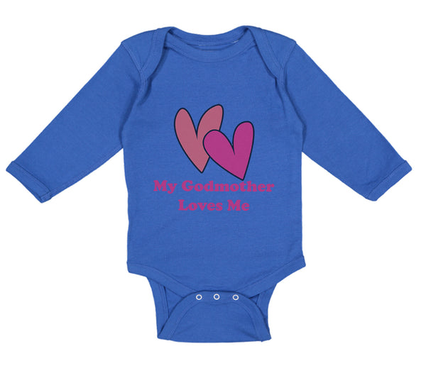 Long Sleeve Bodysuit Baby My Godmother Loves Me Funny Boy & Girl Clothes Cotton