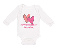 Long Sleeve Bodysuit Baby My Godmother Loves Me Funny Boy & Girl Clothes Cotton