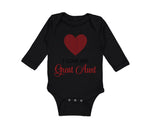 Long Sleeve Bodysuit Baby I Love My Great Aunt Boy & Girl Clothes Cotton