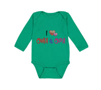 Long Sleeve Bodysuit Baby I Love Heart Oma Opa Grandparents Boy & Girl Clothes