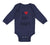 Long Sleeve Bodysuit Baby I Love Heart My Papi Valentines Love Cotton