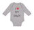 Long Sleeve Bodysuit Baby I Love Heart My Papi Valentines Love Cotton