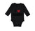 Long Sleeve Bodysuit Baby I Love Heart Mammy Mom Mothers Day Boy & Girl Clothes