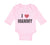 Long Sleeve Bodysuit Baby I Love Heart Mammy Mom Mothers Day Boy & Girl Clothes