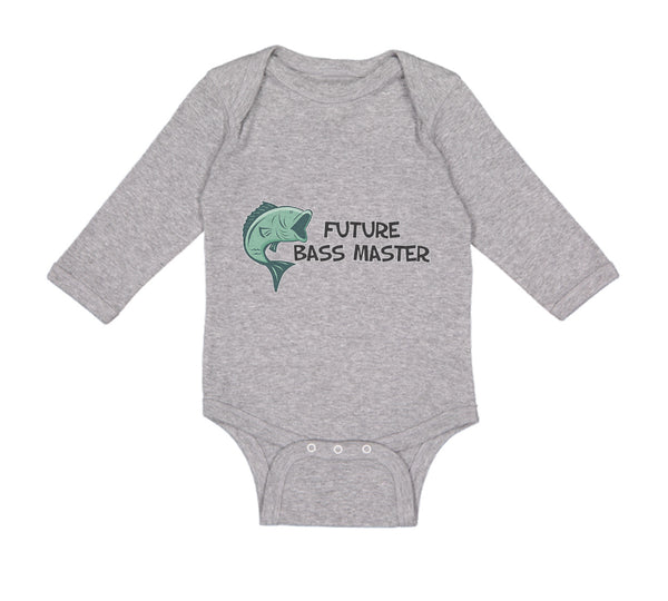 Long Sleeve Bodysuit Baby Future Bass Master Fishing Ocean Sea Life Cotton - Cute Rascals