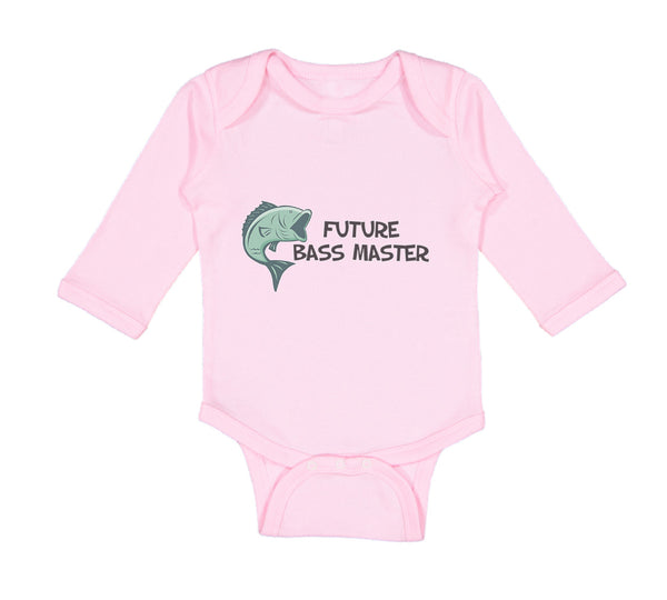 Long Sleeve Bodysuit Baby Future Bass Master Fishing Ocean Sea Life Cotton - Cute Rascals
