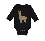 Long Sleeve Bodysuit Baby Image of A Llama Funny Humor Boy & Girl Clothes Cotton