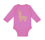 Long Sleeve Bodysuit Baby Image of A Llama Funny Humor Boy & Girl Clothes Cotton