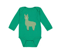 Long Sleeve Bodysuit Baby Image of A Llama Funny Humor Boy & Girl Clothes Cotton