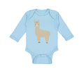 Long Sleeve Bodysuit Baby Image of A Llama Funny Humor Boy & Girl Clothes Cotton