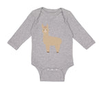 Long Sleeve Bodysuit Baby Image of A Llama Funny Humor Boy & Girl Clothes Cotton