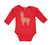 Long Sleeve Bodysuit Baby Image of A Llama Funny Humor Boy & Girl Clothes Cotton