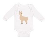 Long Sleeve Bodysuit Baby Image of A Llama Funny Humor Boy & Girl Clothes Cotton