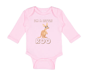 Long Sleeve Bodysuit Baby I'M A Little Roo Safari Boy & Girl Clothes Cotton