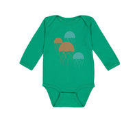 Long Sleeve Bodysuit Baby Jellyfish Ocean Sea Life Funny Boy & Girl Clothes