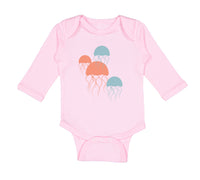 Long Sleeve Bodysuit Baby Jellyfish Ocean Sea Life Funny Boy & Girl Clothes