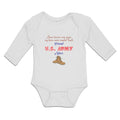 Long Sleeve Bodysuit Baby Heroes Wear Capes, Boots Proud U.S Niece Cotton