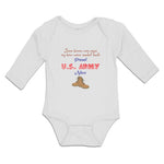 Long Sleeve Bodysuit Baby Heroes Wear Capes, Boots Proud U.S Niece Cotton - Cute Rascals