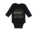 Long Sleeve Bodysuit Baby Future Army Ranger like My Daddy Military Cotton