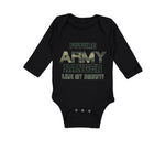 Long Sleeve Bodysuit Baby Future Army Ranger like My Daddy Military Cotton - Cute Rascals