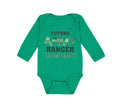 Long Sleeve Bodysuit Baby Future Army Ranger like My Daddy Military Cotton