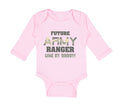 Long Sleeve Bodysuit Baby Future Army Ranger like My Daddy Military Cotton