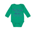 Long Sleeve Bodysuit Baby My Daddy Is in The Marines "Hoorah" Boy & Girl Clothes