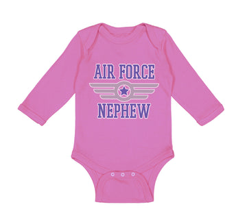 Long Sleeve Bodysuit Baby Air Force Nephew Aunt Uncle Boy & Girl Clothes Cotton