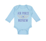 Long Sleeve Bodysuit Baby Air Force Nephew Aunt Uncle Boy & Girl Clothes Cotton - Cute Rascals