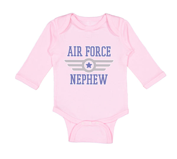 Long Sleeve Bodysuit Baby Air Force Nephew Aunt Uncle Boy & Girl Clothes Cotton - Cute Rascals