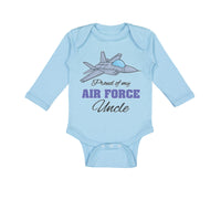 Long Sleeve Bodysuit Baby Proud of My Air Force Uncle Boy & Girl Clothes Cotton