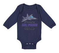 Long Sleeve Bodysuit Baby Proud of My Air Force Uncle Boy & Girl Clothes Cotton