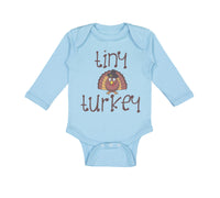 Long Sleeve Bodysuit Baby Tiny Turkey Thanksgiving Boy & Girl Clothes Cotton