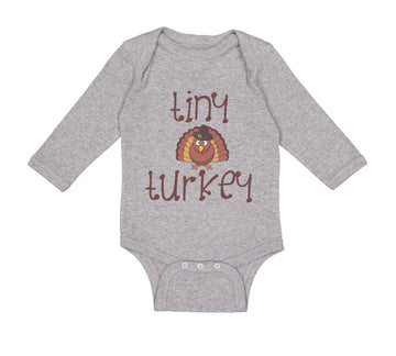 Long Sleeve Bodysuit Baby Tiny Turkey Thanksgiving Boy & Girl Clothes Cotton