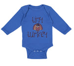 Long Sleeve Bodysuit Baby Tiny Turkey Thanksgiving Boy & Girl Clothes Cotton