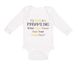 Long Sleeve Bodysuit Baby Daddy Paramedic What Super Power Your Emt Cotton - Cute Rascals