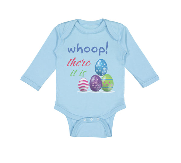 Long Sleeve Bodysuit Baby Whoop! There It Is Egg Easter Boy & Girl Clothes