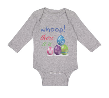 Long Sleeve Bodysuit Baby Whoop! There It Is Egg Easter Boy & Girl Clothes