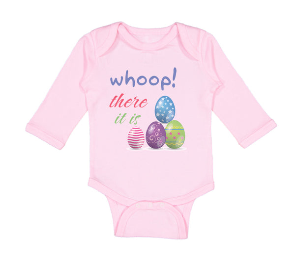 Long Sleeve Bodysuit Baby Whoop! There It Is Egg Easter Boy & Girl Clothes