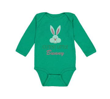 Long Sleeve Bodysuit Baby Cutest Little Bunny Easter Boy & Girl Clothes Cotton